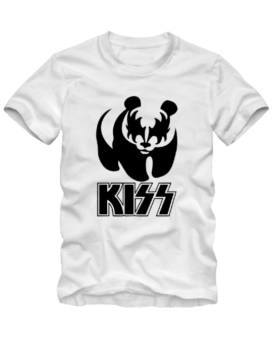 marškinėliai kiss panda